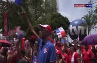 استقبال پرشور مردم پاناما پس از بازگشت از جام‌ جهانی روسیه