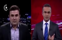 زمین لرزه هنگام پخش زنده تلويزيونی در شهر سليمانيه عراق
