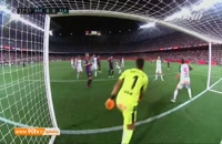 خلاصه لالیگا: بارسلونا 3-0 آلاوز (دبل مسی)