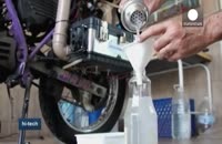 موتور سیکلتی که به جای بنزین با آب کار می کند