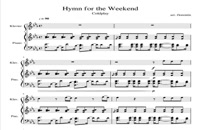دوئت پیانو و ویولن آهنگ hymn for the weekend