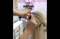 Awsome bridal hairstayles 2018آموزش چند مدل زیبا و جدید شینیون خطی برای عروس  شینیون