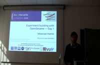 OpenSesame workshop (Aix-Marseille University, Day 1)