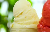 آموزش دسر بستنی میوه ای