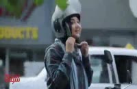 سکانس های موتورسواری نیکی کریمی در فیلم آذر