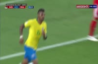 صحنه گل اول برزیل به صربستان در جام جهانی 2018