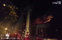 آتش سوزی خیابان امیرکبیر تهران 3 آتش نشان را راهی بیمارستان کرد!
