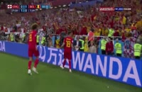صحنه گل اول بلژیک به انگلیس در جام جهانی 2018