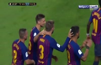خلاصه بازی بارسلونا 2-1 سویا