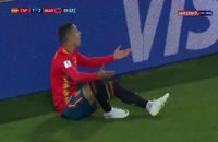 فیلم گل دوم اسپانیا به مراکش در جام جهانی 2018 (ایاگو آسپاس)