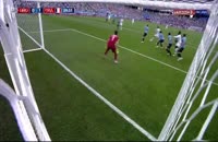 صحنه گل اول فرانسه به اروگوئه در جام جهانی 2018