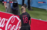 فیلم گل اول کرواسی به انگلیس در جام جهانی 2018